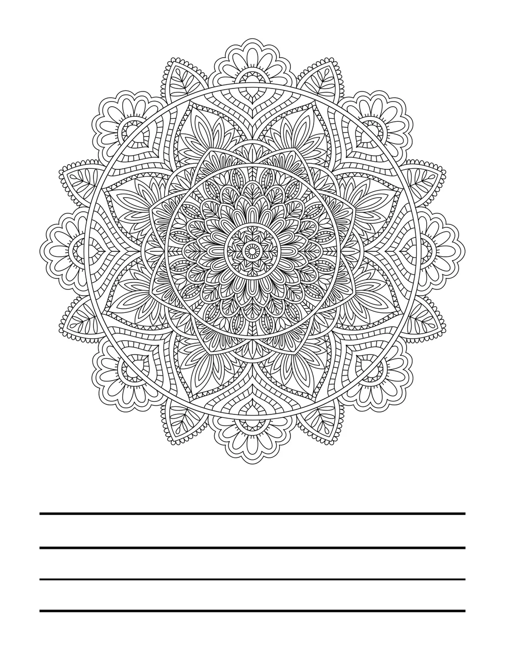 Detailed mandala sample