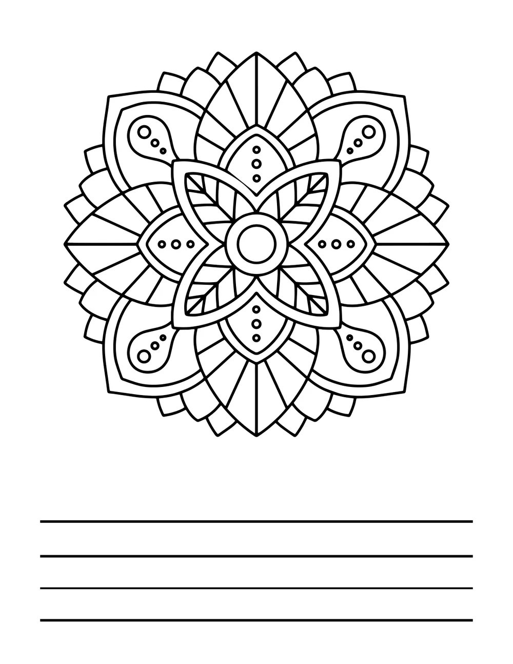 Gentle mandala sample